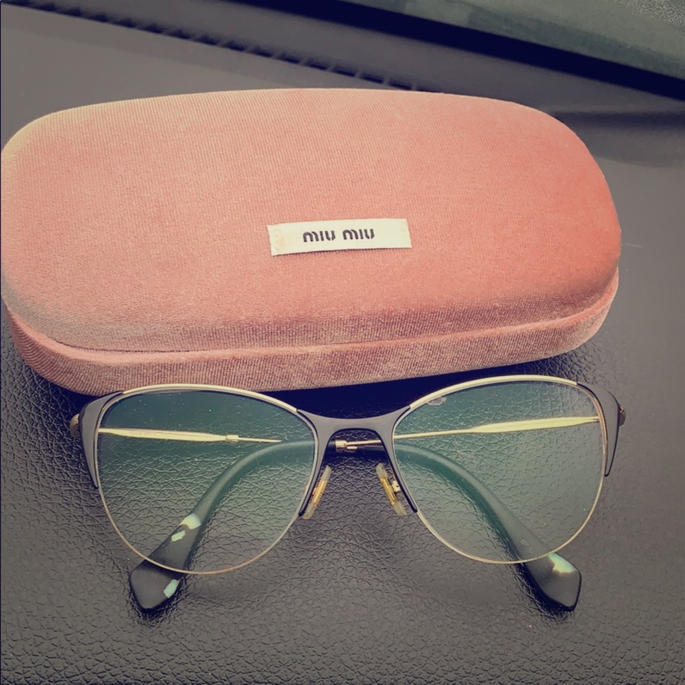 MIU MIU💕Cateye Eyelglasses & Case